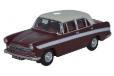 Oxford Diecast 76ACF003 Austin Cambridge A60 Farina Maroon B - Snowberry White