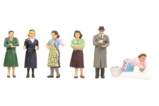 Bachmann Scenecraft 36-406 Suburban Street Scene 6 Figure Set - OO Gauge