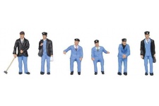 BACHMANN SCENECRAFT 36-407 1950S TRAIN CREW FIGURE SET 