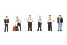 Bachmann Scenecraft 379-322 N Gauge Figure Set - Midland Pullman Stewards and Train Crew (Pack 6)