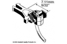 Kadee KDE17 NEM362 OO/HO European Coupler Short 7.11mm (Pack of 2)