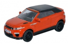 Oxford Diecast 76RREC001 Range Rover Evoque Convertible Phoenix Orange
