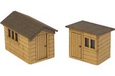 Metcalfe PN812 Garden Sheds (2) N Gauge Card Kit