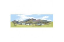 Peco SK-11 Model Railway Scenic Background Mountain Lake - Large