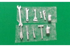 Springside DA17 00 Gauge White Metal Locomotive Tools Set.