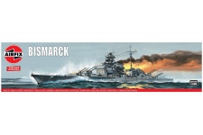 Airfix A04204V Bismarck Vintage Classics 1:600 Scale Model Ship Plastic Kit