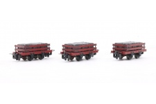 Bachmann Narrow Gauge 393-076 Slate Wagons Red With Slate Load