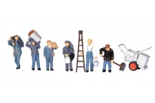 Bachmann Scenecraft 36-417 OO Gauge Figure Set - 1960/70's Tradesmen (Pack of 6)