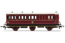 Hornby R40093 NBR 6 Wheel Coach Unclassed (Brake 3rd) Coach 472