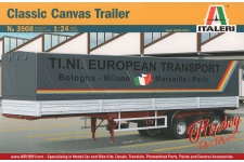 Italeri 3908 Classic Curtain Side Trailer Front Left
