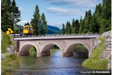 Kibri 39721 Stone Arch Bridge With Ice Breaking Pillars Layout