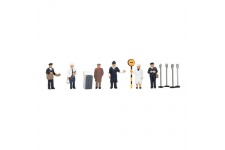 Bachmann Scenecraft 379-328 N Gauge Figures - Urban Workers 1960/70s (Pack of 6)