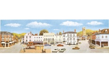 Peco SK-29 Large Market Town Centre Backscene