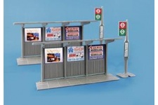 Modelscene 5007 OO Gauge Bus Stop & Shelter (pack of 2)