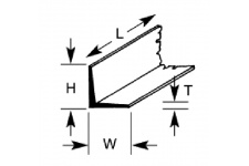 Plastruct 90508 AFS-12P Angle 9.5mm