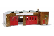 SuperQuick B34 Bus Depot / Fire Station / Hanger OO Gauge Card Kit