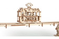 UGears Tram On Rails 01