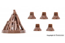 Vollmer 43667 Campfire HO Scale Plastic Kit