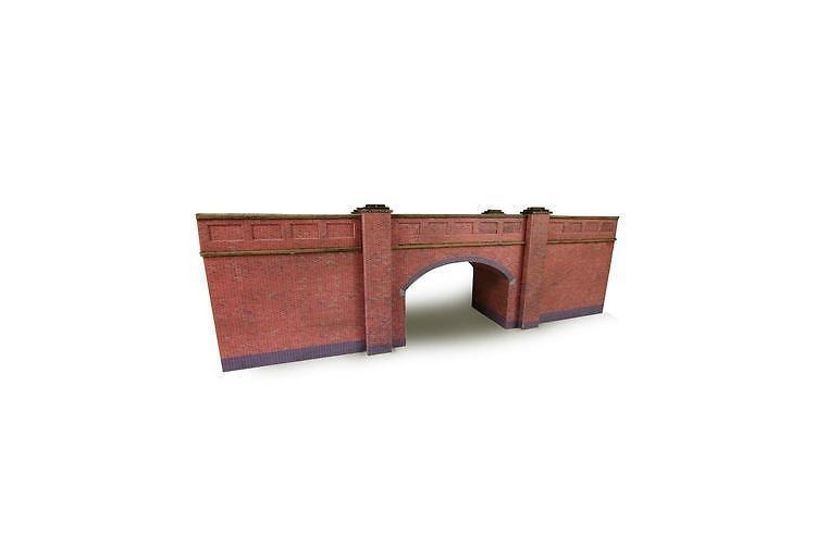 Metcalfe PN146 Red Brick Railway Bridge N Gauge Card Kit
