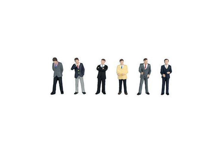 BACHMANN 36-040 BUSINESSMEN (6) FIGURE SET