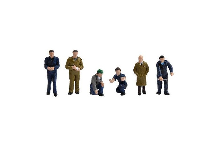 Bachmann Scenecraft 36-403 OO Gauge Factory Workers & Foreman (Pack of 6)