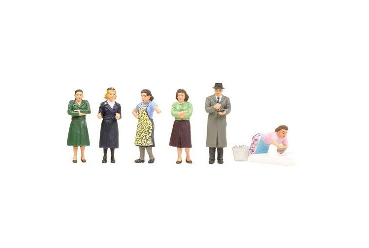 Bachmann Scenecraft 36-406 Suburban Street Scene 6 Figure Set - OO Gauge