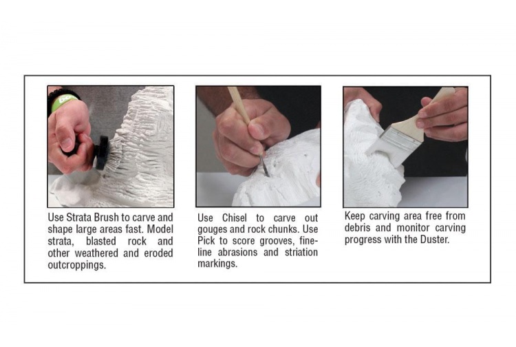Woodland Scenics WC1185 Easy Rock Carving Tools Instructions