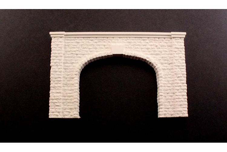 Woodland Scenics C1257 Double Track Tunnel Portals Cut Stone 2