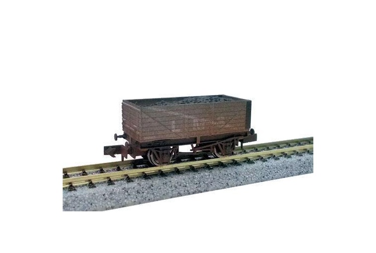 Dapol 2F-071-051 7 Plank Wagon GWR Grey 302085 Weathered
