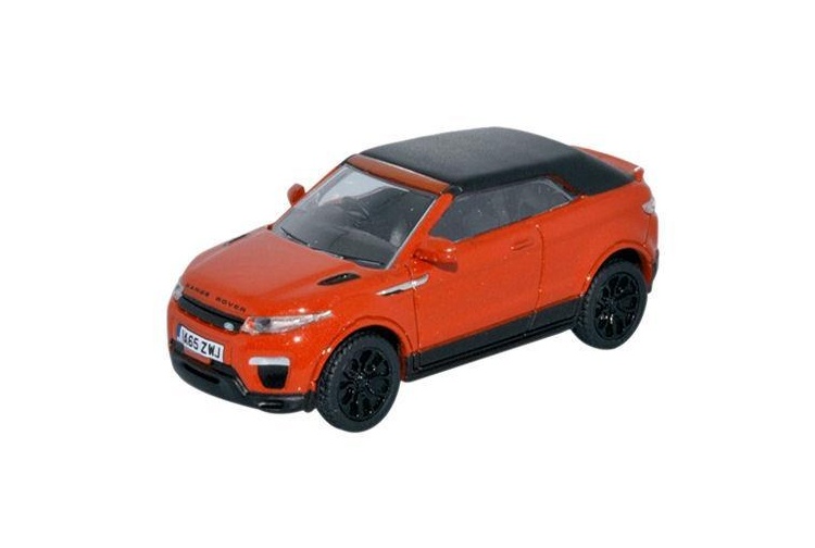 Oxford Diecast 76RREC001 Range Rover Evoque Convertible Phoenix Orange