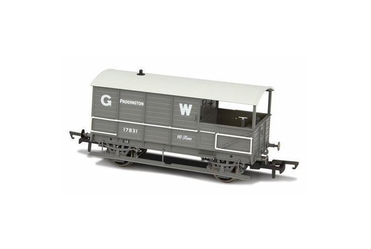 Oxford Rail OR76TOB001 4 - Wheel 'Toad' Brake Van 17831 in GWR Grey 'Paddington'.
