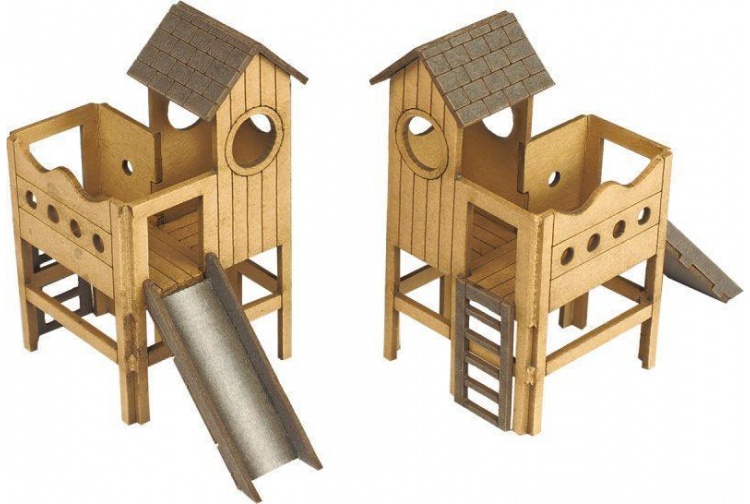 Metcalfe PO513 Childrens Play Area OO Gauge Card Kit