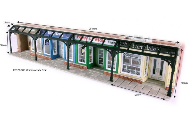 Metcalfe PO572 Arcade Shop Fronts Card Kit 2