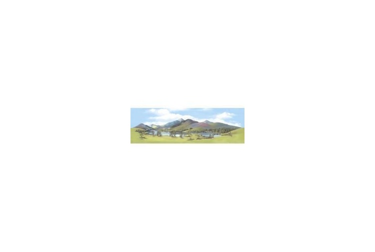 Peco SK-11 Model Railway Scenic Background Mountain Lake - Large