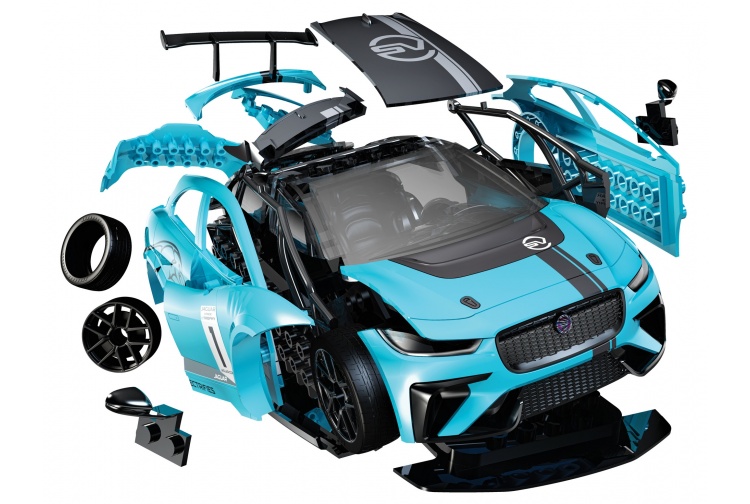 Airfix J6033 Quickbuild Jaguar I-PACE eTROPHY Model Car Kit Parts