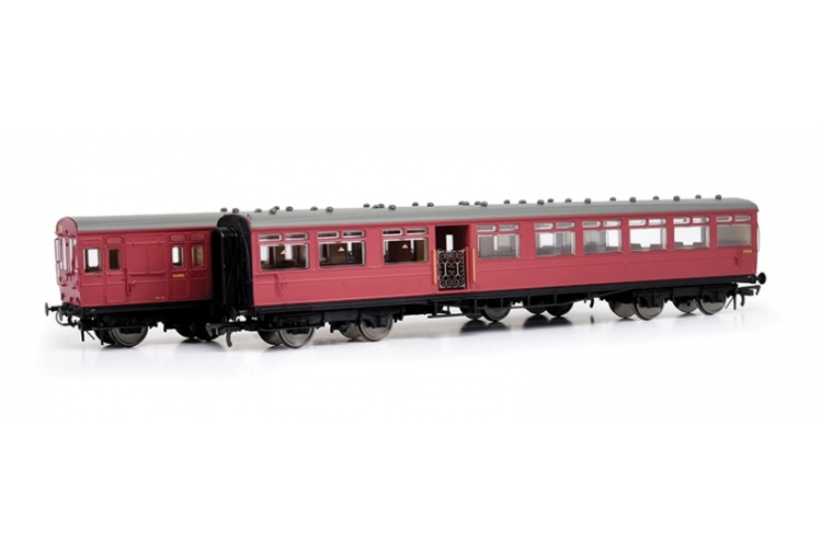 EFE Rail E86001 LSWR 'Gate Stock' 2-Coach Set BR Crimson