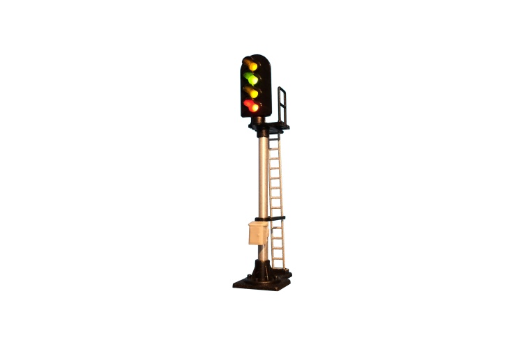 Berko B605 4 Aspect Standard Round Head OO Scale Model Railway Signal