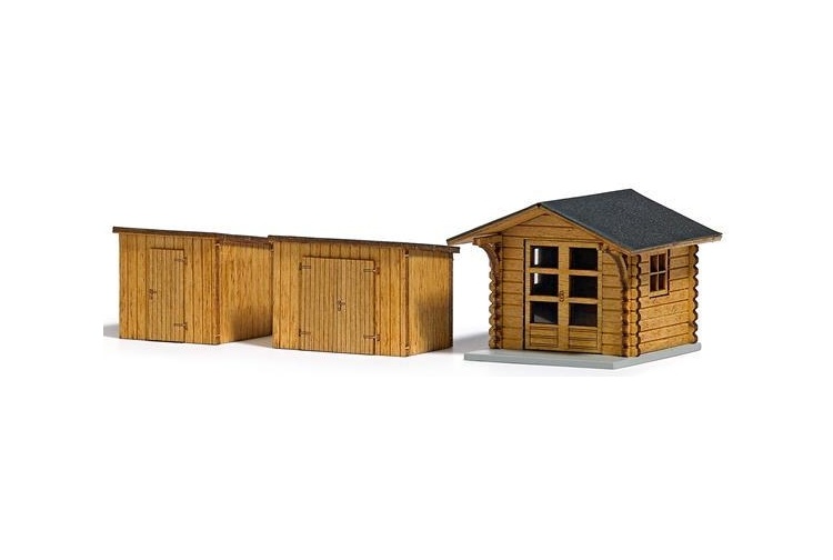 Busch 1529 Garden Sheds and Summer House HO/OO Scale Plastic Kit