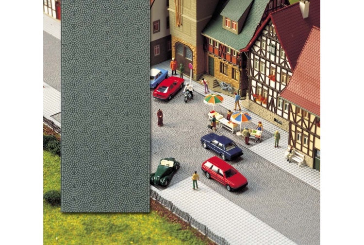 Busch 6031 OO/HO 80mm X 2m Cobbled Street Roll