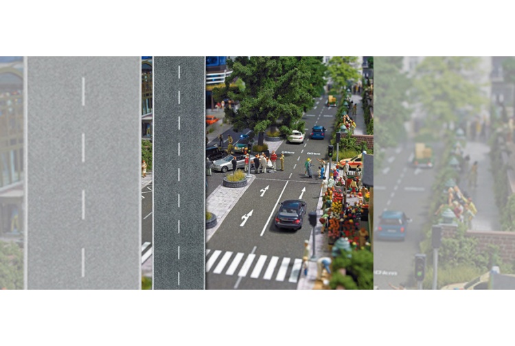 Busch 6039 Old Tarmac Road 1000mm By 80mm Example Layout