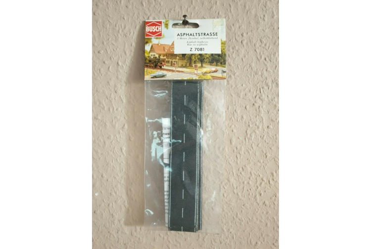 Busch 7081 Asphalt Highway 1000mm by 32mm Package
