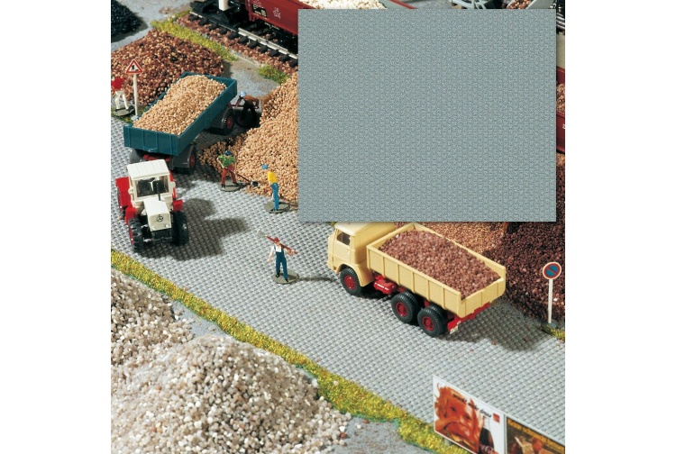 N gauge Model Railway Scenery Busch 7089 Cobblestone Area