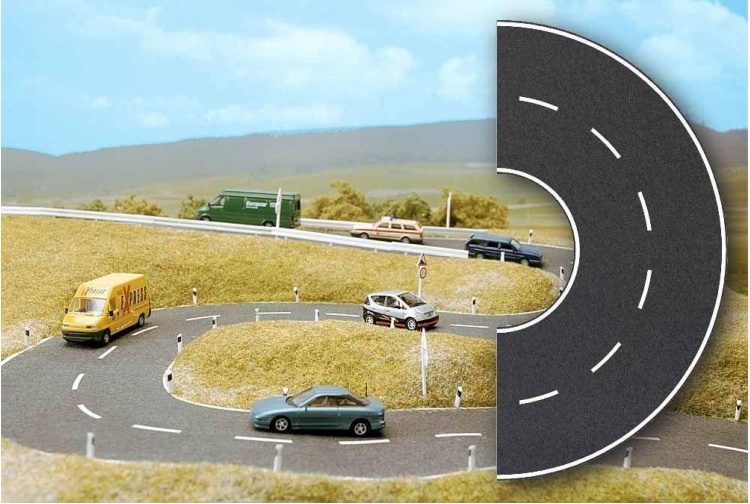 Busch 7098 HO/OO Gauge Semi Circle Road