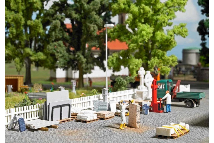 Busch 1091 Stone Masonry Accessories OO / HO Scale Plastic Kit