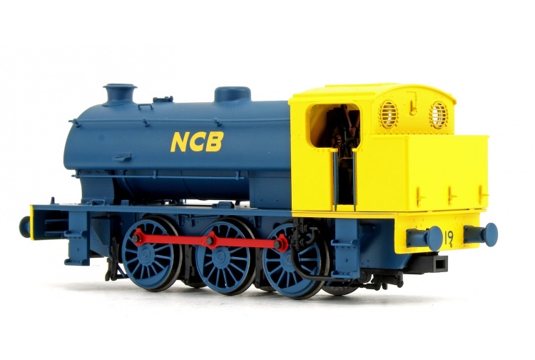 EFE Rail E85003 J94 Saddle Tank No. 19 NCB Blue & Yellow Rear Left