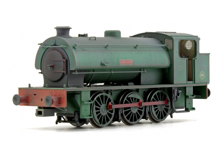 EFE Rail E85004 J94 Saddle Tank 'Amazon' National Coal Board Green Front Left