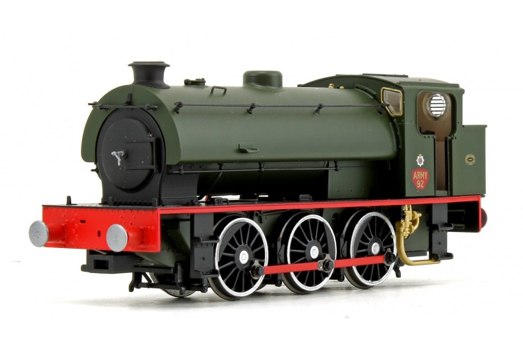 EFE Rail E85006 J94 Saddle Tank Army 92 'Waggoner' Army Green Front Left