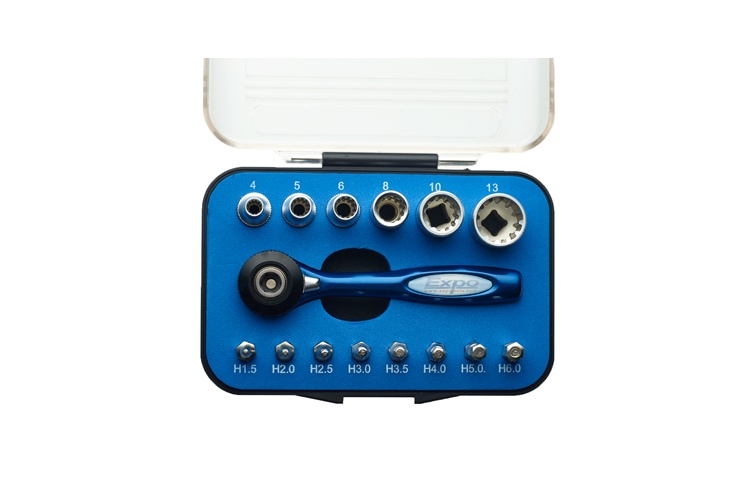 Expo tools 78130 Professional Ratchet Socket and Hex Key Set