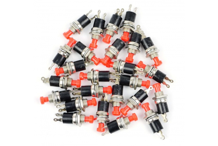 Gaugemaster BPGM516 Red Push To Make Switches 25