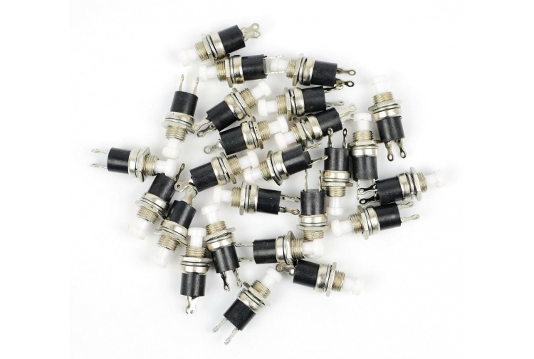 Gaugemaster BPGM517 White Push To Make Switches 25